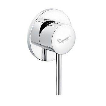 Emmevi Piper, однорычажный встраиваемый смеситель для душа D80мм, цвет брашированное золото