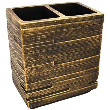 Стакан для зубных щеток Ridder Brick 22150248 Бронзовый, артикул 22150248