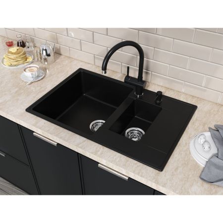 Кухонная мойка Grandex Aqua Topline 600114, черный