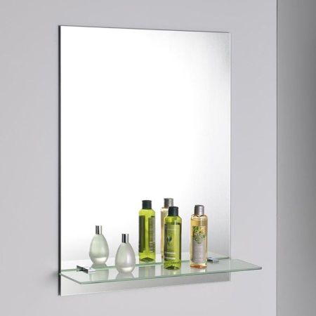 Полка SAMBA стеклянная, 600x100 мм, хром, Sapho, артикул SB125