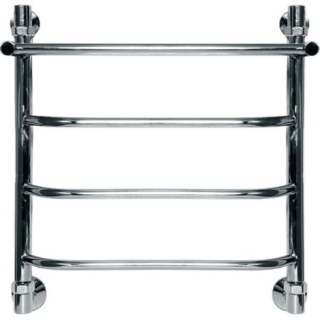 Водяной полотенцесушитель Ника Trapezium ЛТ/ВП 50x40 с полкой Хром, артикул ЛТ/ВП 50x40