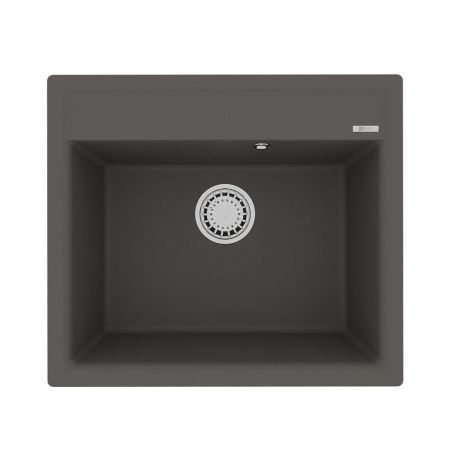 Кухонная мойка Lemark HANKA 570 врезная прямоугольная из кварцгранита цвет: Серый шёлк (9910017), артикул 9910017