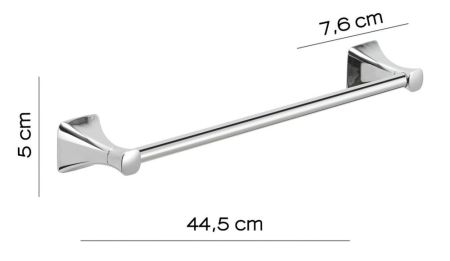 Gedy Cervino, полотенцедержатель 44.5 см, цвет хром, артикул CE21/45(13)