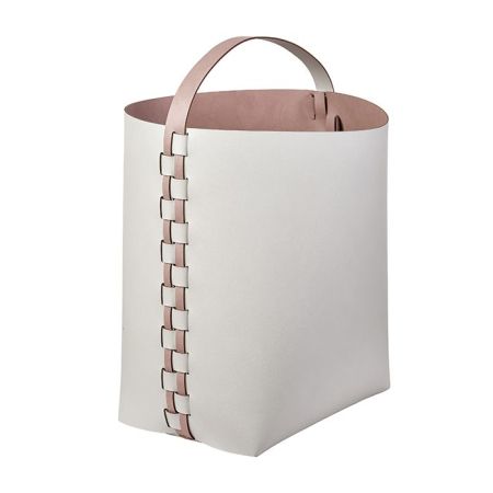 ADJ Корзина Helena, 35x30xH45 см., цвет: устричный/пепельная роза, артикул 3645.02/07