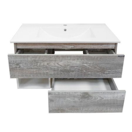 Тумба с раковиной Comforty Турин 90 4136271 подвесная Дуб бежевый Тумба с раковиной Comforty Турин 90 4136271 подвесная Дуб бежевый