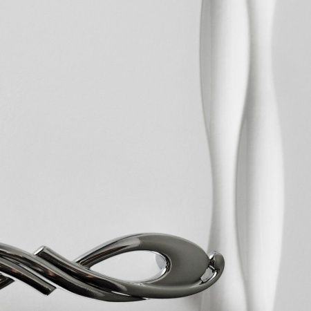 Зеркало со шкафом Runo Лотос 60 4620750026608 с подсветкой Белое