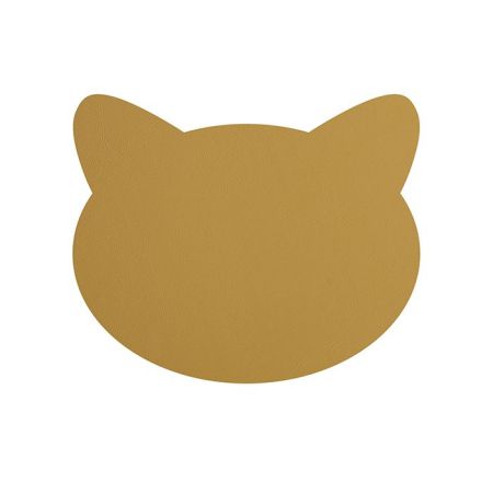 ADJ Плейсмат детский Cat, 42x35 см., цвет: горчичный/оливковый, артикул 0100.40/55