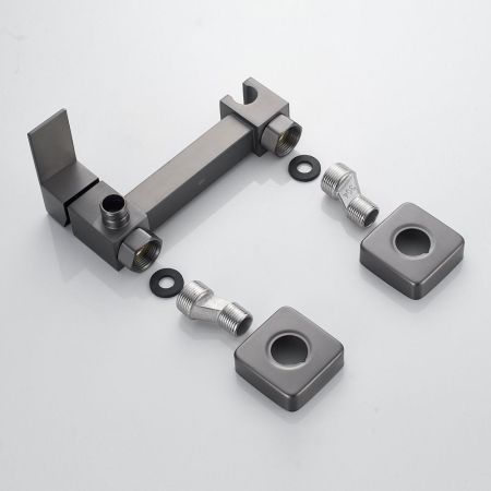 Гигиенический душ со смесителем Raffine F237T, оружейная сталь