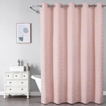 Штора для ванной комнаты Savol SK-FH1820F, розовый, артикул SK-FH1820F