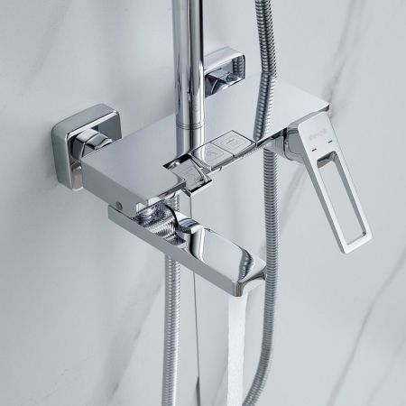 Душевая система Shevanik S6826, хром