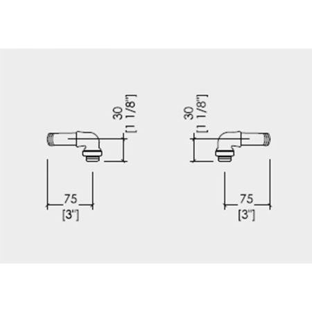 Devon  Набор соединительный для напольных ножек, хром, артикул MARFCCR