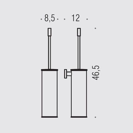 Colombo Plus Туалетный ёршик, подвесной, цвет: PVD Vintage, артикул W4962.VL