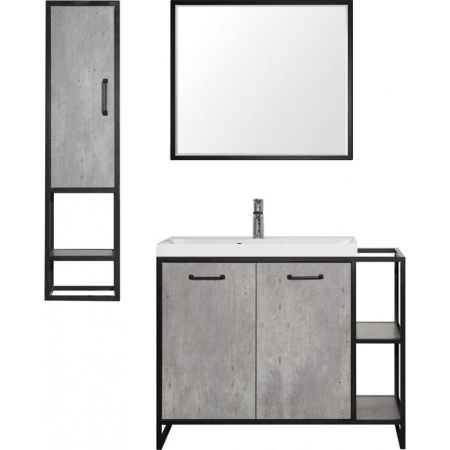 Пенал подвесной "ЛОФТ" 30 см БЕТОН, артикул ЛС-000010025