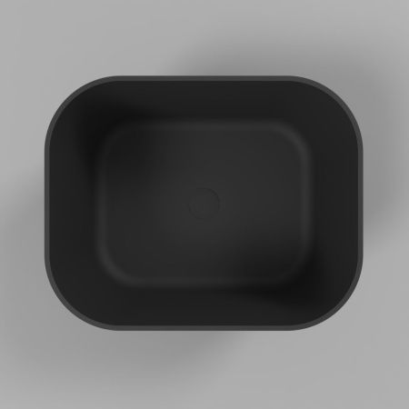 Умывальник WHITECROSS Lazurit 50x40 (черный мат) иск. камень