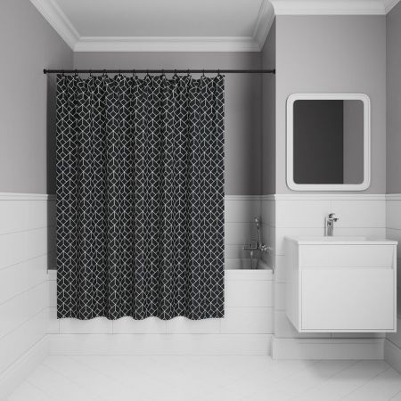 Штора для ванной, 200x180 см, Полиэстер, IDDIS (BB02P18i11), артикул BB02P18i11