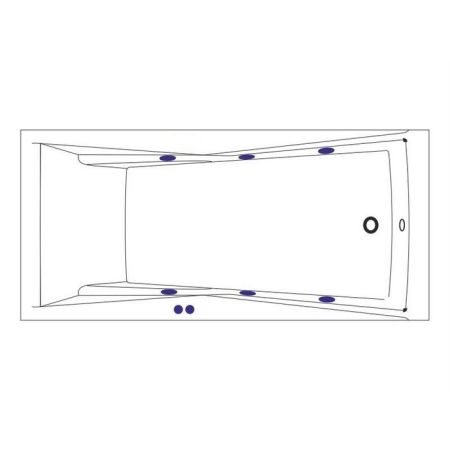 Ванна WHITECROSS Palace 180x80 "SOFT" (бронза), артикул 0104.180080.100.SOFT.BR