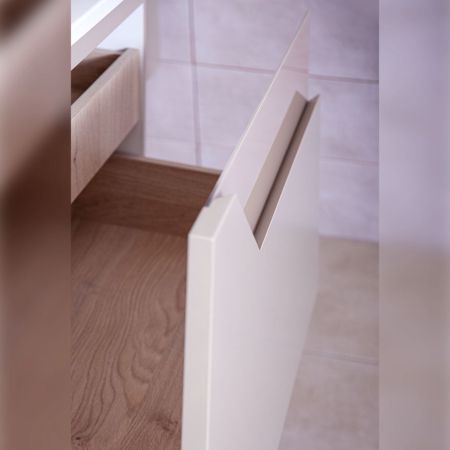 Тумба под раковину подвесная Бриклаер Брайтон бежевый, 70 см, артикул 4627125415814