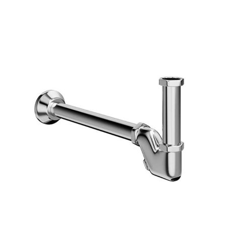 Сифон для раковины с декоративной накладкой, хром, артикул 212KM.21.018