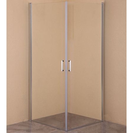 Душевой уголок Orange E04-100TCR 100x100 профиль Хром стекло прозрачное, артикул E04-100TCR