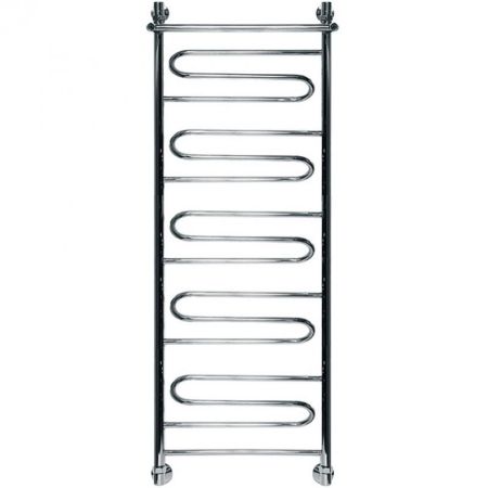 Водяной полотенцесушитель Ника Curve ЛZ/ВП 120x40 с полкой Хром, артикул Водяной ЛZ/ВП 120x40 см