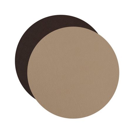 ADJ Круглый плейсмат, D35 см., цвет: капучино/шоколад, артикул 0004.04/06