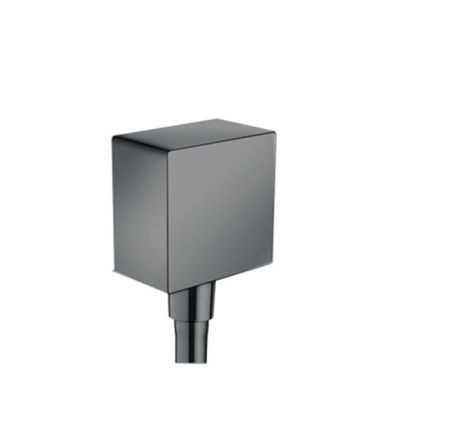 HG Вывод воды для ручного душа с клапаном, цвет: шлифованный черный хром, артикул 26455340