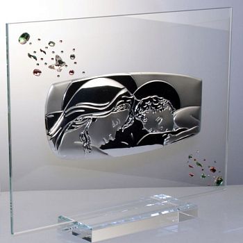 CTF, икона материнства средняя, 30х25 см, цвет серебро