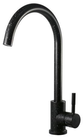 Смеситель для кухни, R-излив, Black, артикул: K45 Black, артикул K45 Black