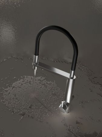 Смеситель для кухни с подключением фильтра Knotlor SS-15, сатин, артикул SS-15