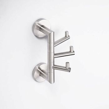 Крючок NEO тройной поворотный  55х190x110 мм, матовый хром