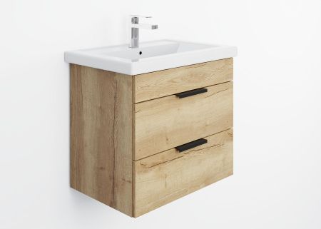 Тумба Onika Легран 60 подвесная, дуб галифакс (ум. Фостер 60), артикул 106117