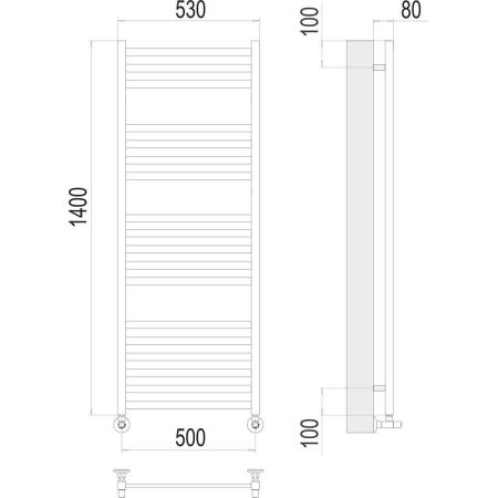 Полотенцесушитель водяной Terminus Грета П18 50х140, артикул 4670078530608