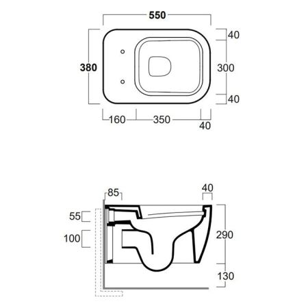 SIMAS Комплект крепежей для подвесного унитаза/биде, артикул F85