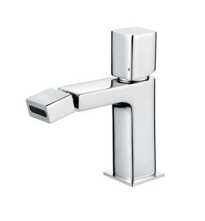 AQG QB, однорычажный смеситель для биде  без донного клапана, цвет хром