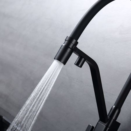 Смеситель для кухни с подключением фильтра Raglo R85.62.06, черный