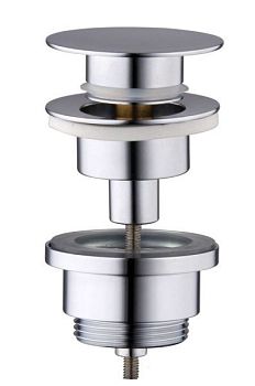 AQG, универсальный донный клапан click-clack, цвет хром