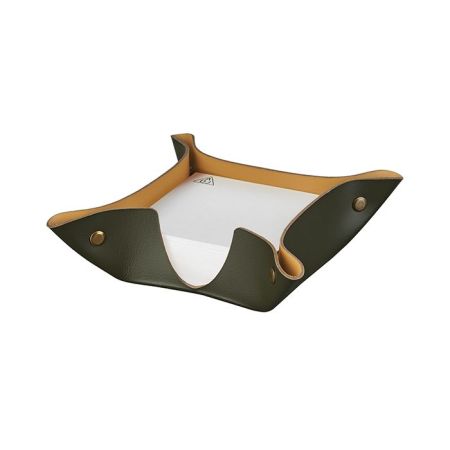 ADJ Подставка для бумажных блоков, 10x10xH4 см., цвет: оливковый/горчичный, артикул 105.55/40