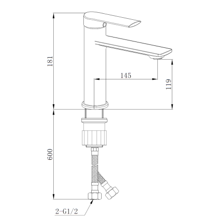 Смеситель MIMI для раковины, хром BOCH MANN BM8591, артикул BM8591