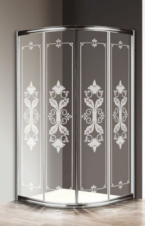 Душевой уголок CEZARES GIUBILEO-R-2-SCORREVOLE, артикул GIUBILEO-R-2-90-SCORREVOLE-PP-St