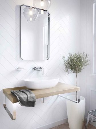 Смеситель для раковины, Kludi, Ameo, тип открывания воды-однорычажный, тип регулирования воды-керамический картридж, монтаж-настенный встраиваемый, отверстия для монтажа-2, вынос излива, мм-185, тип излива-неподвижный, донный клапан-отсутствует, стандарт , артикул 412440575