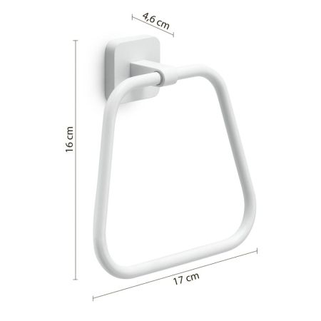 Gedy Tonga, полотенцедержатель - кольцо, цвет белый матовый, артикул TO70(02)
