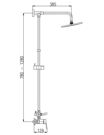 Душевая система Rav Slezak Colorado CO282.5/5, артикул CO282.5/5