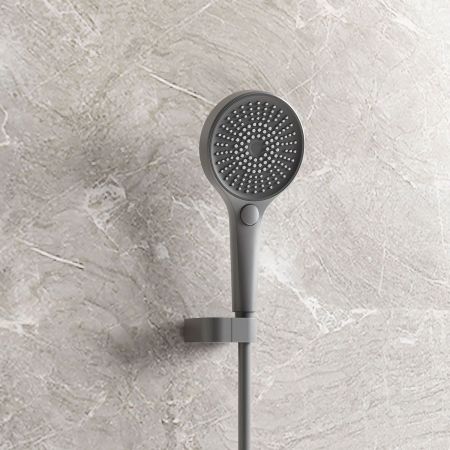 Душевой комплект Futura VSFW-2F12TGM термостатический встраиваемый, 3 режима, вороненая сталь, артикул VSFW-2F12TGM