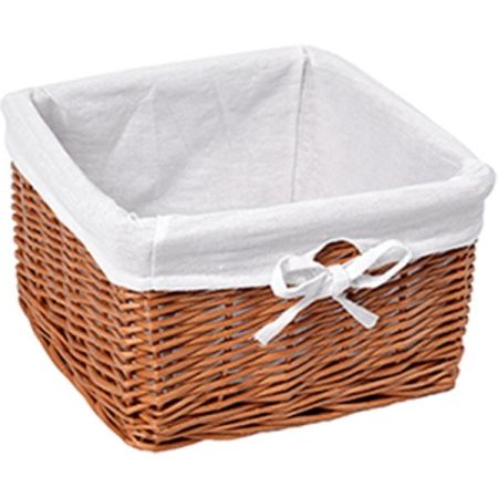 Корзина для белья WasserKRAFT Dinkel 25x25x16 WB-580-S Коричневая