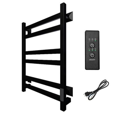 Полотенцесушитель электрический (лесенка) Тругор Пэк сп 21 кв 60х50 см, черный, артикул ПЭК сп 21кв/6050черныйВГП
