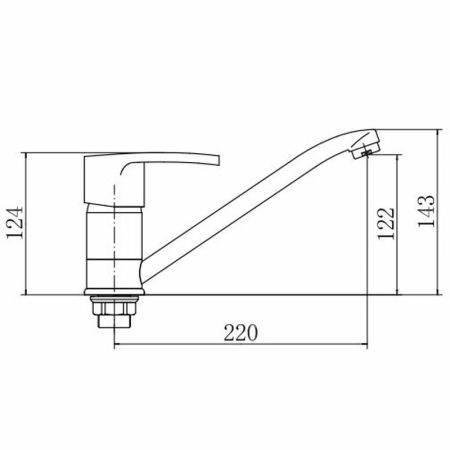 Смеситель для кухни FASHUN A4965, хром, артикул A4965