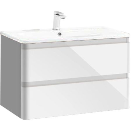 Тумба под раковину Vincea Alba VMC-1A800LW подвесная L.White, артикул VMC-1A800LW