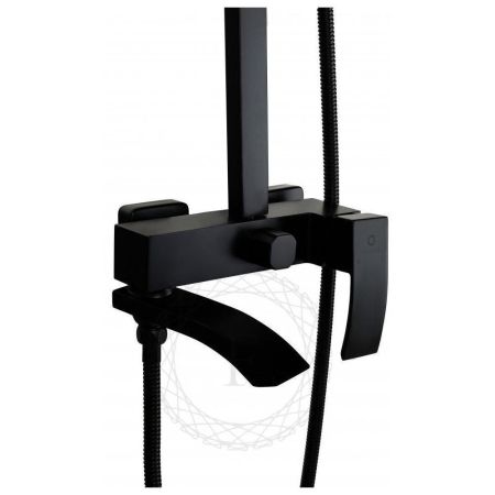 Душевая система FILARETE Waterfall FL2010BL, черный, артикул FL2010BL