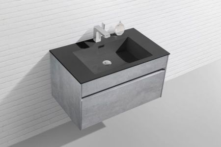 Тумба под раковину Vincea Chiara VMC-1C800CT подвесная Cement, артикул VMC-1C800CT