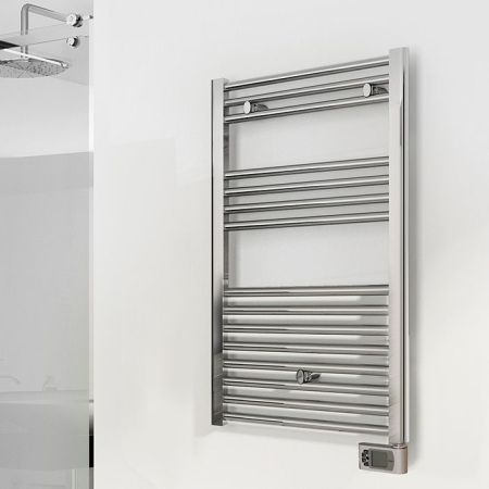 Irsap Ares Полотенцесушитель электрический 580x818x30мм (15 трубок-2 промежутка), мощность: 400 ватт, с регулятором, провод: 1200мм, цвет: хром, артикул EIS058K50IR01NNN